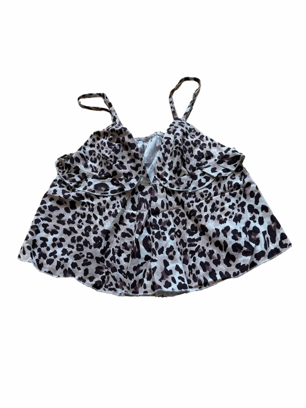 SHEIN Women’s Leopard Print Spaghetti Strap Crop Top